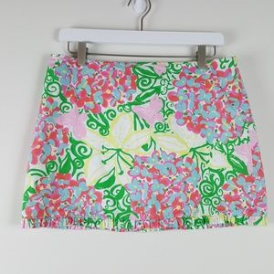 Lilly Pulitzer Mini Skirt with Ruffled Bottom Sz 6